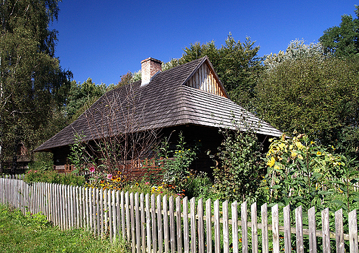 Grnolski Park Etnograficzny. Zagroda bogatego chopa ze Zborowskiego 1856r.