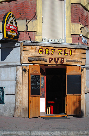 Kraków. Pub Gryzli na Kazimierzu.