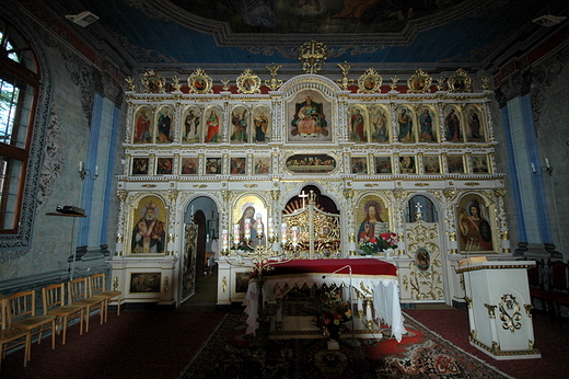 Zockie - cerkiew ikonostas braci Bogdaskich
