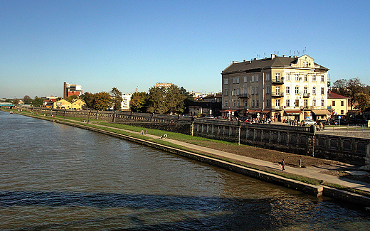 Krakw. Panorama Podgrza od strony Wisy.