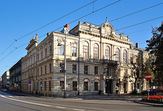 Krakw. XIX wieczny budynek Magistratu, zbudowany w stylu historyzmu.