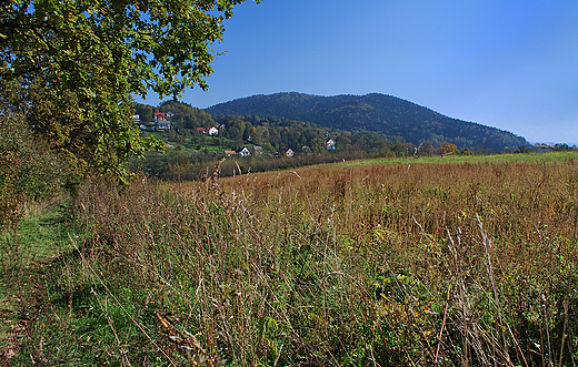 Beskid Makowski ogldany spod Kocioa Grobu Matki Boej.