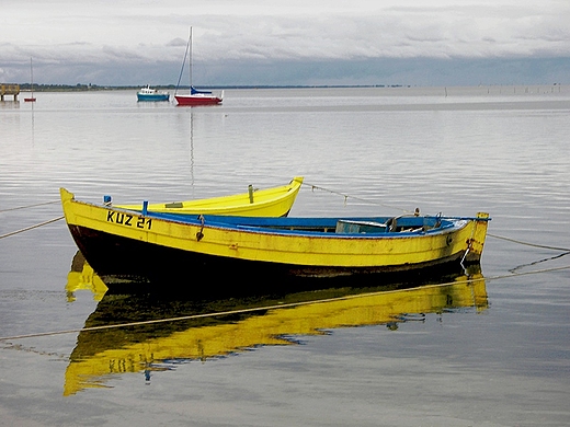 Kunica port. Widok w kierunku Jastarni