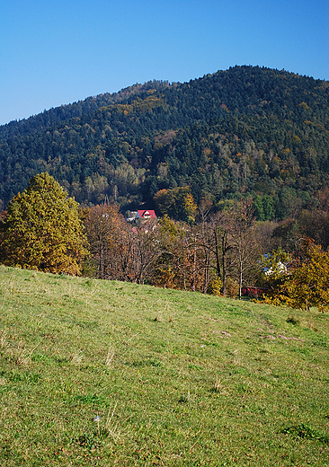 Beskid Makowski widziany spod kaplicy Betsaida.