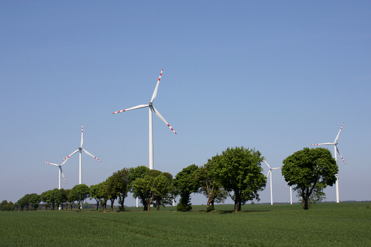 Elektrownie wiatrowe w okolicy Koobrzegu