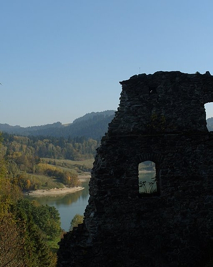 Widok z zamku w Czorsztynie