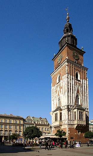 Krakw. Rynek Gwny. Wiea Ratuszowa.