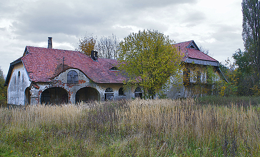 Zabudowania starych kuni w  Strzybniku - 1912r.