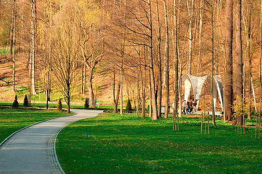 Kudowa - Park Zdrojowy z odwiertem wody mineralnej