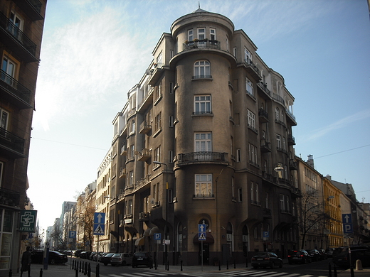 Warszawa. Ulica Mokotowska rg Wilczej.