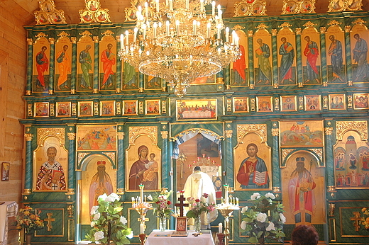 Komacza - ikonostas w cerkwi prawosawnej