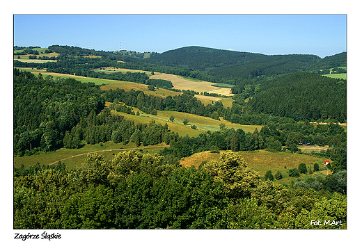 Zagórze Śląskie - widok z zamku Grodno