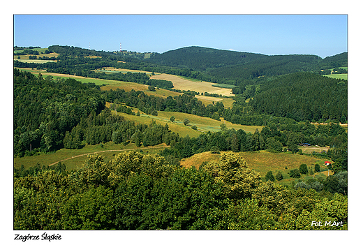 Zagrze lskie - widok z zamku Grodno