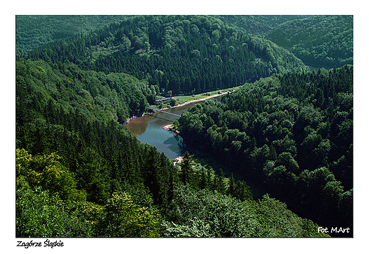 Zagrze lskie - widok z zamku Grodno