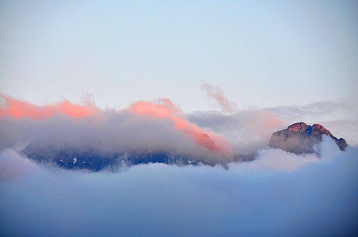 Widok na Giewont w Tatrach