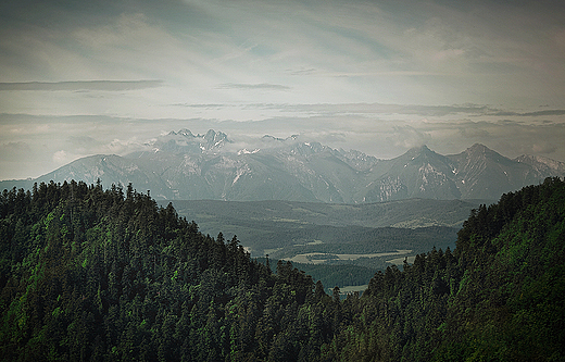 Widok z Czertezika. Pieniny