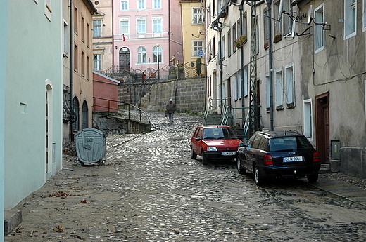 Lubomierz - ulica w miasteczku