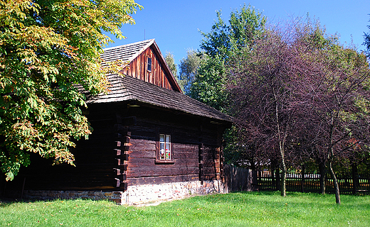 Grnolski Park Etnograficzny. Chaupa chopa z Okrgu Pszczysko-Rybnickiego.