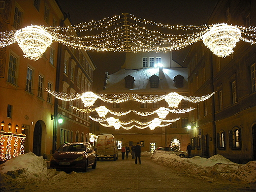 witeczna Warszawa. Stare Miasto.