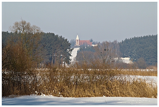 Koci w Mszanie - widok od strony Kominw.