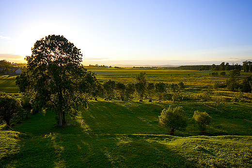 Ujazd - widok z bastionu zamku Krzytopr