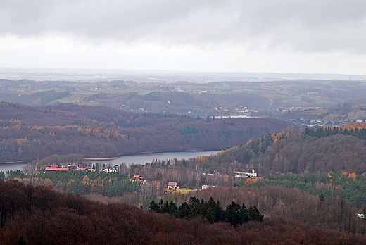 Wieyca deszczowa panorama w kierunku jez. Ostrzyckiego