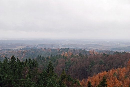 Wieyca deszczowa panorama z wiey widokowej