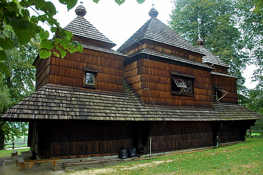 Smolnik - cerkiew bojkowska Michaa Archanioa z koca osiemnastego wieku