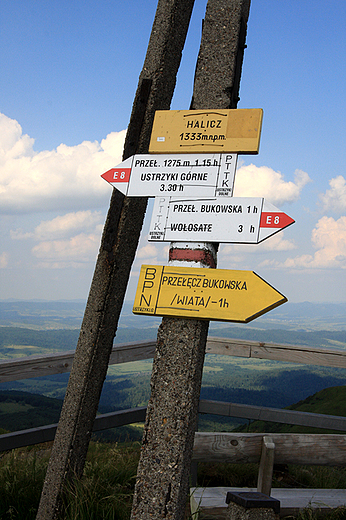 Bieszczady, na szczycie Halicza