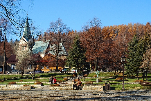 Rynek w Lanckoronie.