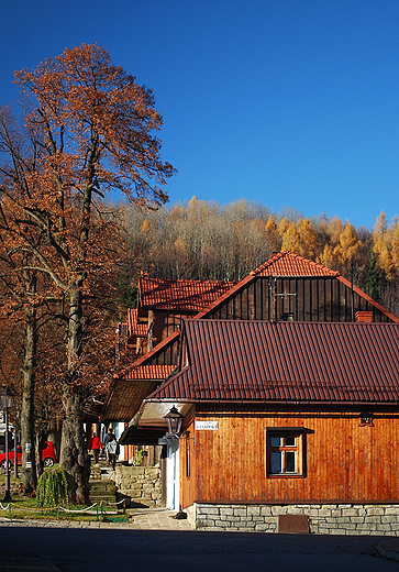 Lanckorona. Fragment \drewnianego\ miasta.