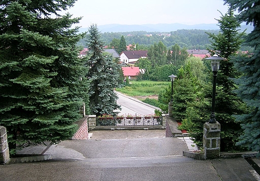 Widok z Sanktuarium na Makw Podhalaski .