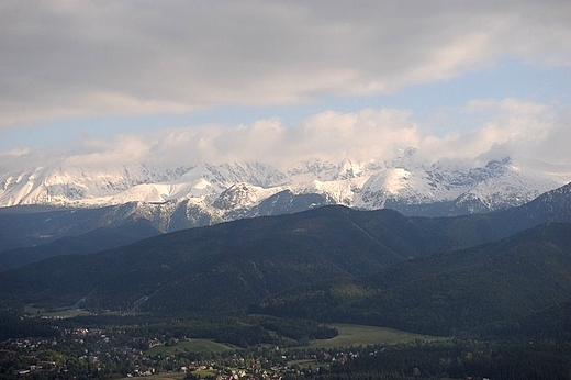 Panorama Tatr i Zakopanego