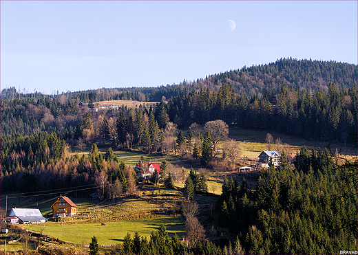 Widok z Zadniego Gronia w Wile Czarnym