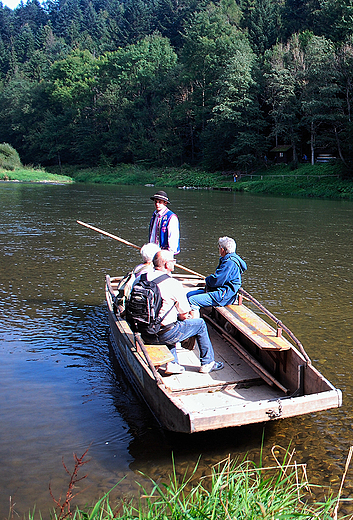 Dunajec pod Sokolic. Przeprawa.