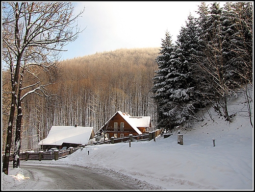 Zima w Beskidach.