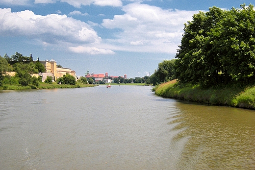 Widok na Krakw od strony Wisy