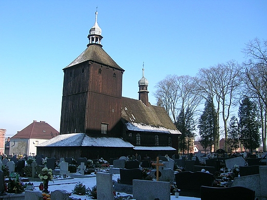 Drewniany kocil pw.w.Marcina z XVII w.w Borkach Wielkich