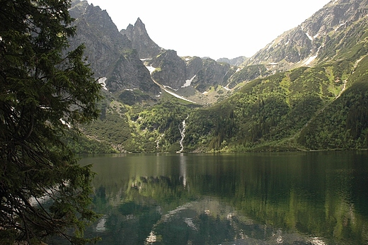 Morskie Oko z widokiem na Mnicha