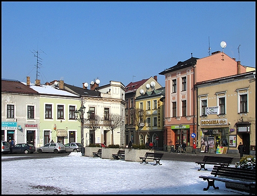 Rynek w Skoczowie.