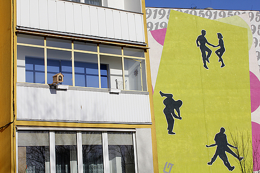 Murale na Zaspie - przy ulicy Skarżyńskiego