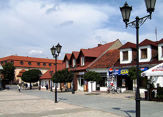 Rynek w Niepoomicach.