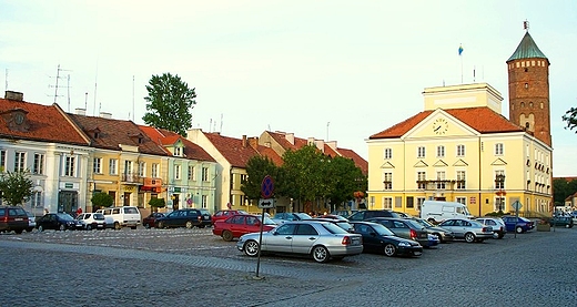 Rynek w Putusku - widok ratusza