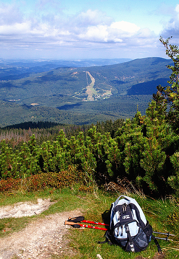 Panorama Beskidw z Prze. Brona.