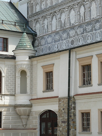 Zamek w Krasiczynie - ozdobne sgrafitti