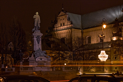 Krakowskie Przedmiecie- pomnik Mickiewicza