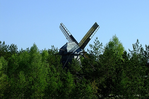 Skansen we Wdydzach Kiszewskich. Wiatrak