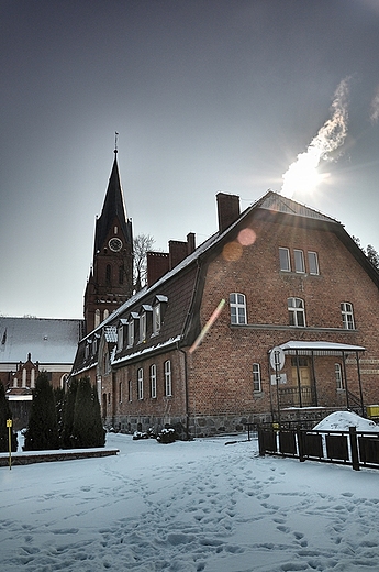 Sanktuarium Maryjne w Gietrzwadzie - zimowo