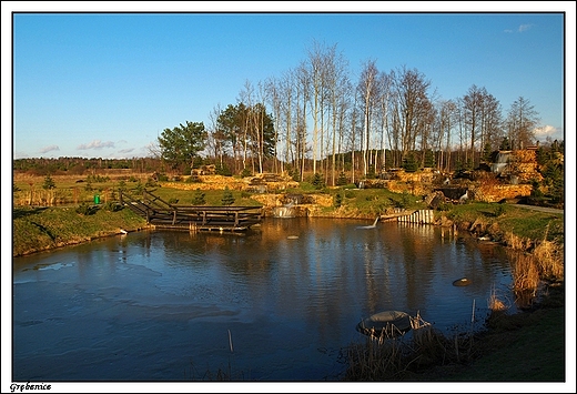 Grbenice - sztuczny staw przy zajedzie (U Guliana) przy drodze krajowej nr 74