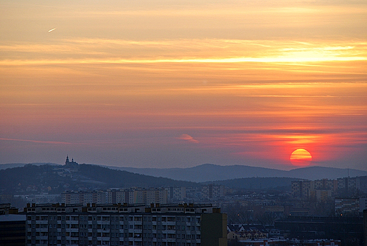 Zachd soca z Os. Soneczne Wzgrze 14.02.2011